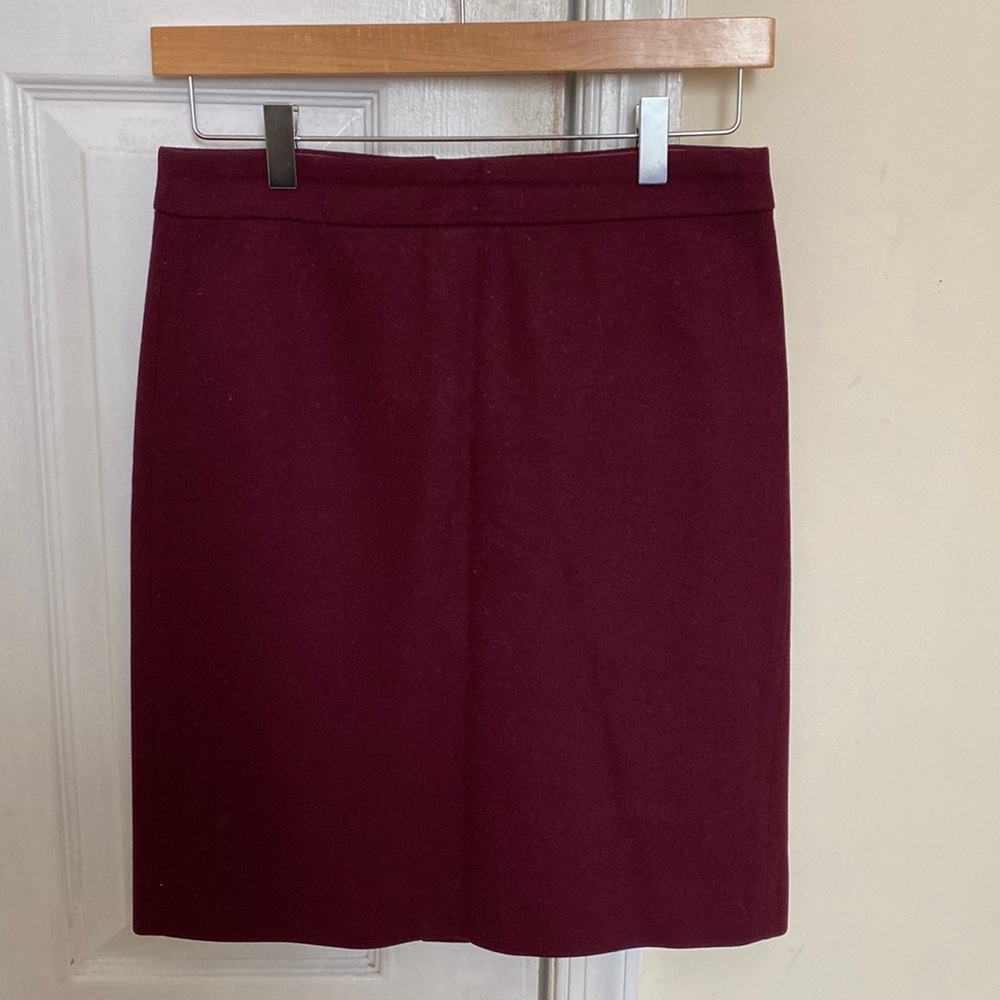 Maroon/Burgundy Jcrew No 2 Pencil Skirt